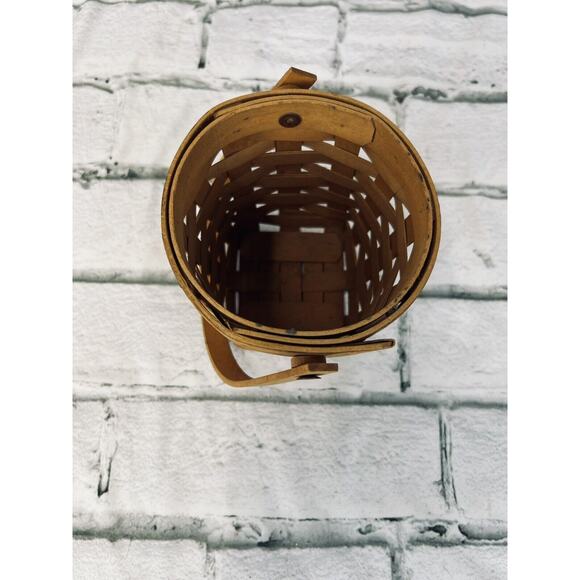 2002 Longaberger Horizon of Hope Basket w/Swinging Handle 4"RD x 4.25"H - Picture 4 of 5